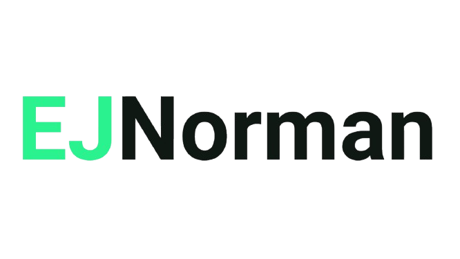 EJnorman logo black